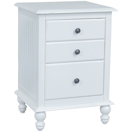 Cottage Nightstand with 3-Drawers