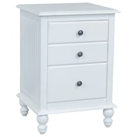 Cottage Nightstand with 3-Drawers