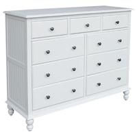Cottage Dresser with 9-Drawers