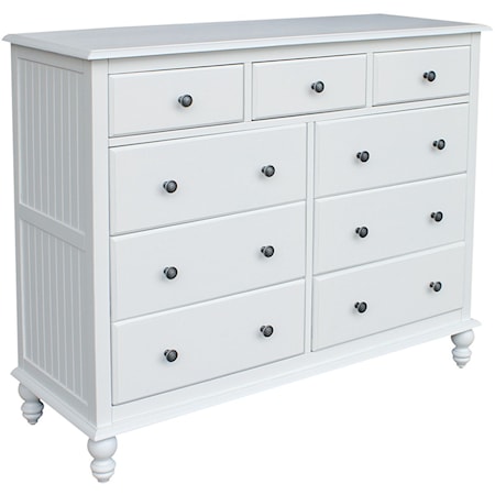 Cottage Dresser with 9-Drawers