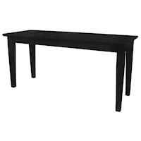 Contemporary Dining Bench in Black