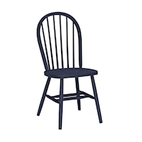 Casual Dining Chair with Spindle Back