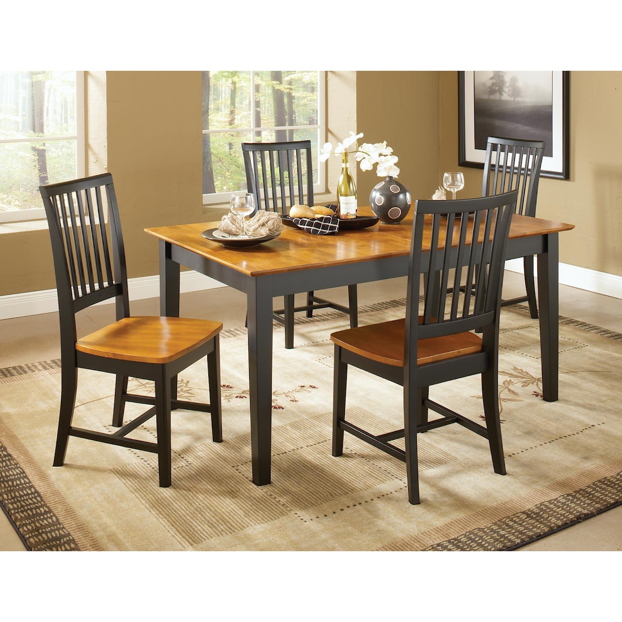 John Thomas Dining Essentials Slat Back Side Chair