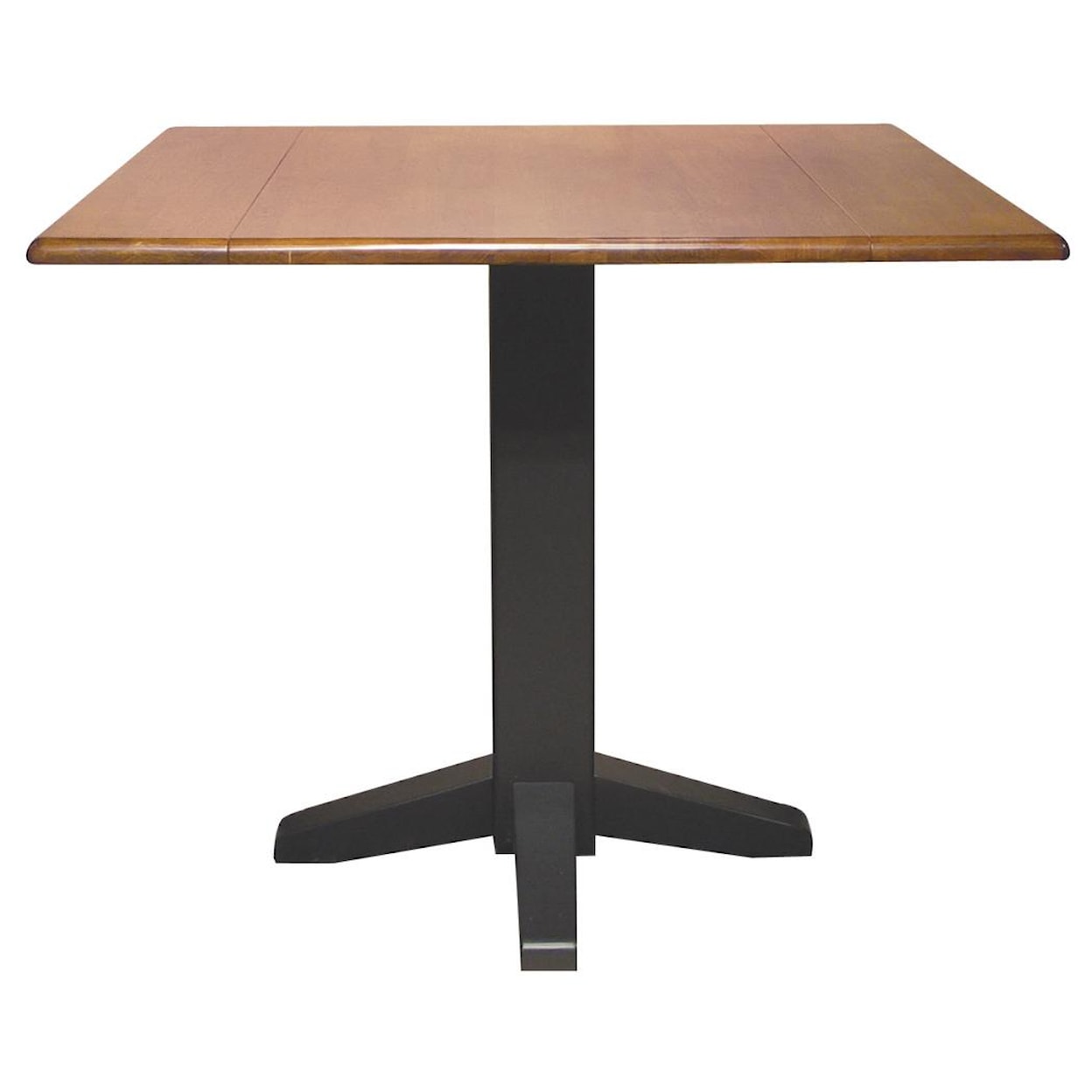 John Thomas Dining Essentials Square Drop Leaf Pedestal Table