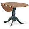 John Thomas Dining Essentials 42" Round Drop Leaf Pedestal Table