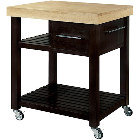 1-Drawer 2-Shelf Kitchen Cart