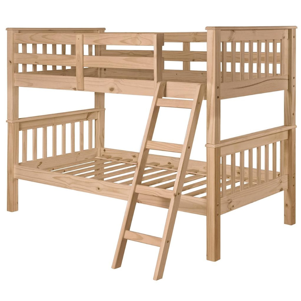 John Thomas SELECT Bedroom Twin/Twin Pine Mission Bunk