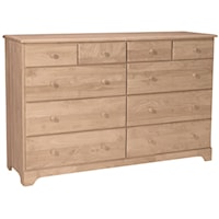 Traditional Jamestown 10-Drawer Dresser