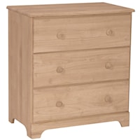 Traditional Jamestown 3-Drawer Chest