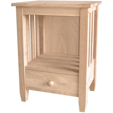 One-Drawer Mission End Table