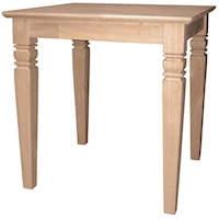 Traditional Java End Table
