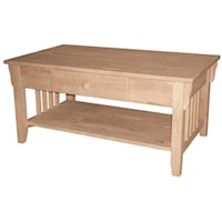 1-Drawer Mission Coffee Table