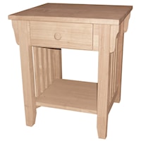 1-Drawer Mission End Table