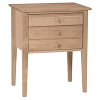 Casual 2-Drawer Accent Table