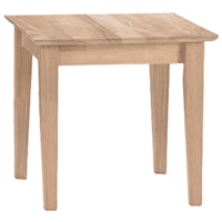 Casual Shaker End Table