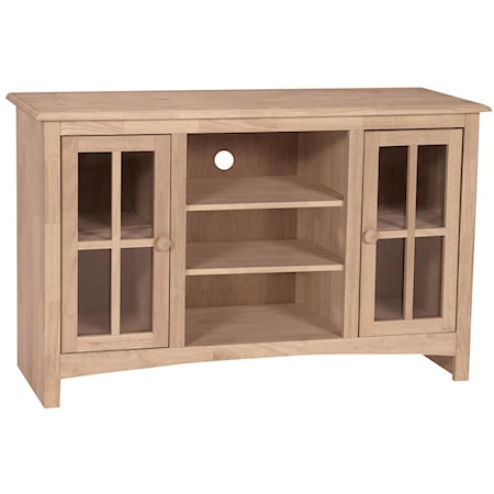 48" Casual 2-Door 2-Shelf TV Stand