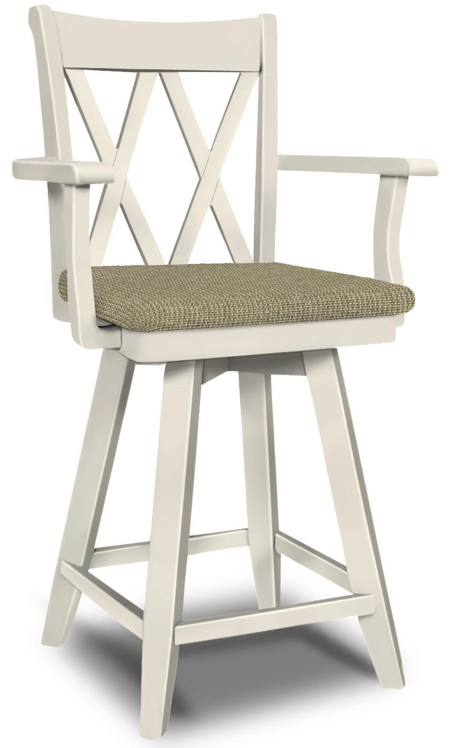 Bar stool with back and arms sales