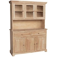 6-Door 3-Drawer Buffet & Hutch