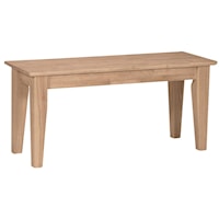 Casual 40" Shaker Bench