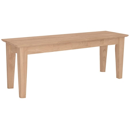 Casual 47" Shaker Bench