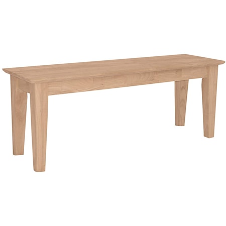 47" Shaker Bench