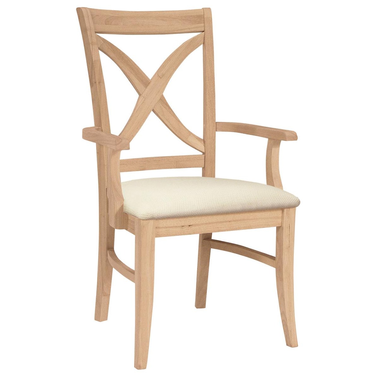 John Thomas SELECT Dining Room Vineyard Arm Chair with Seat Cushion