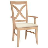 Vineyard Arm Chair with Seat Cushion