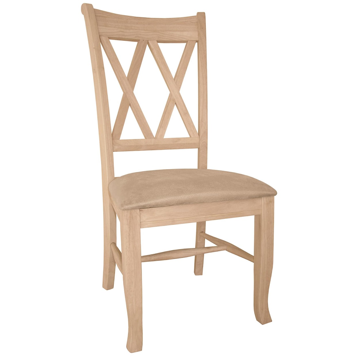 John Thomas SELECT Dining Room Double X-Back Chair with Seat Cushion