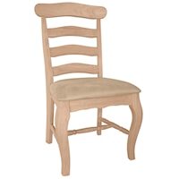 Country French Chair with Seat Cushion