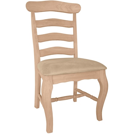 Country French Chair with Seat Cushion