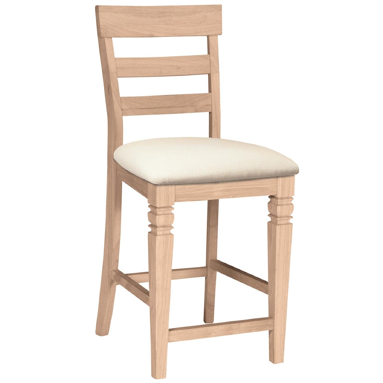 John Thomas SELECT Dining Room 24" Java Stool with Seat Cushion