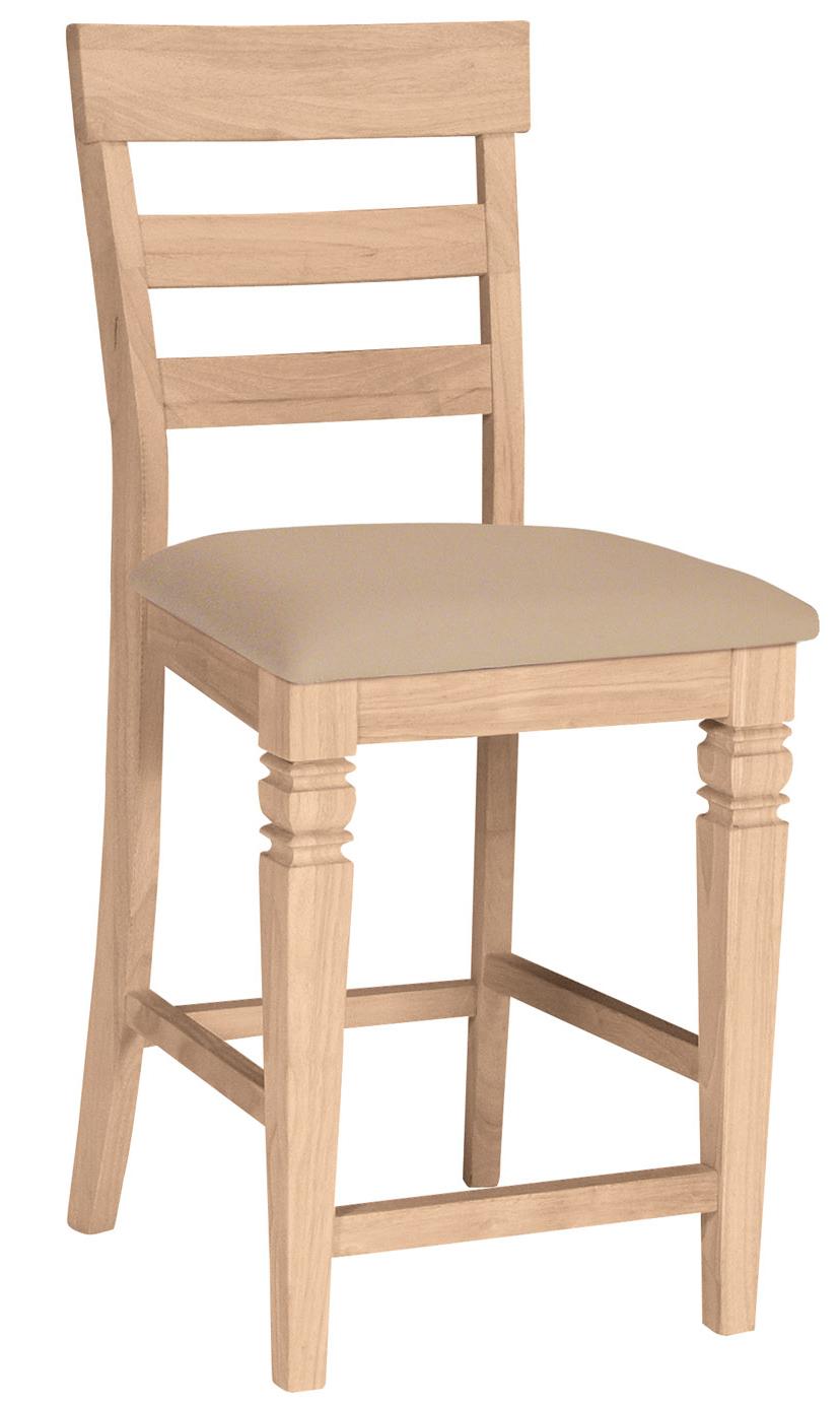 John Thomas SELECT Dining Room S192VB 24" Java Stool with Vinyl Seat