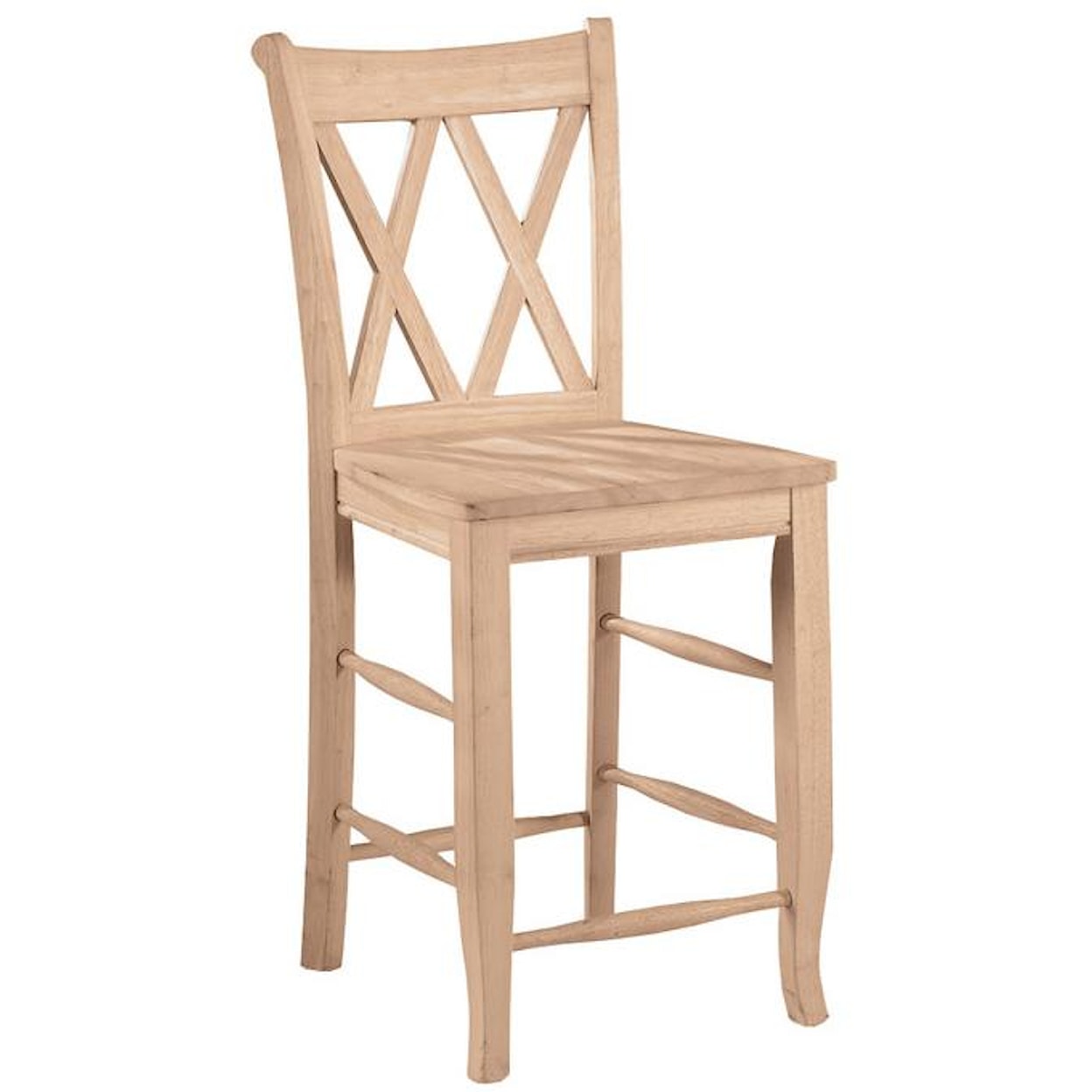 John Thomas SELECT Dining Room 24" Double X-Back Stool