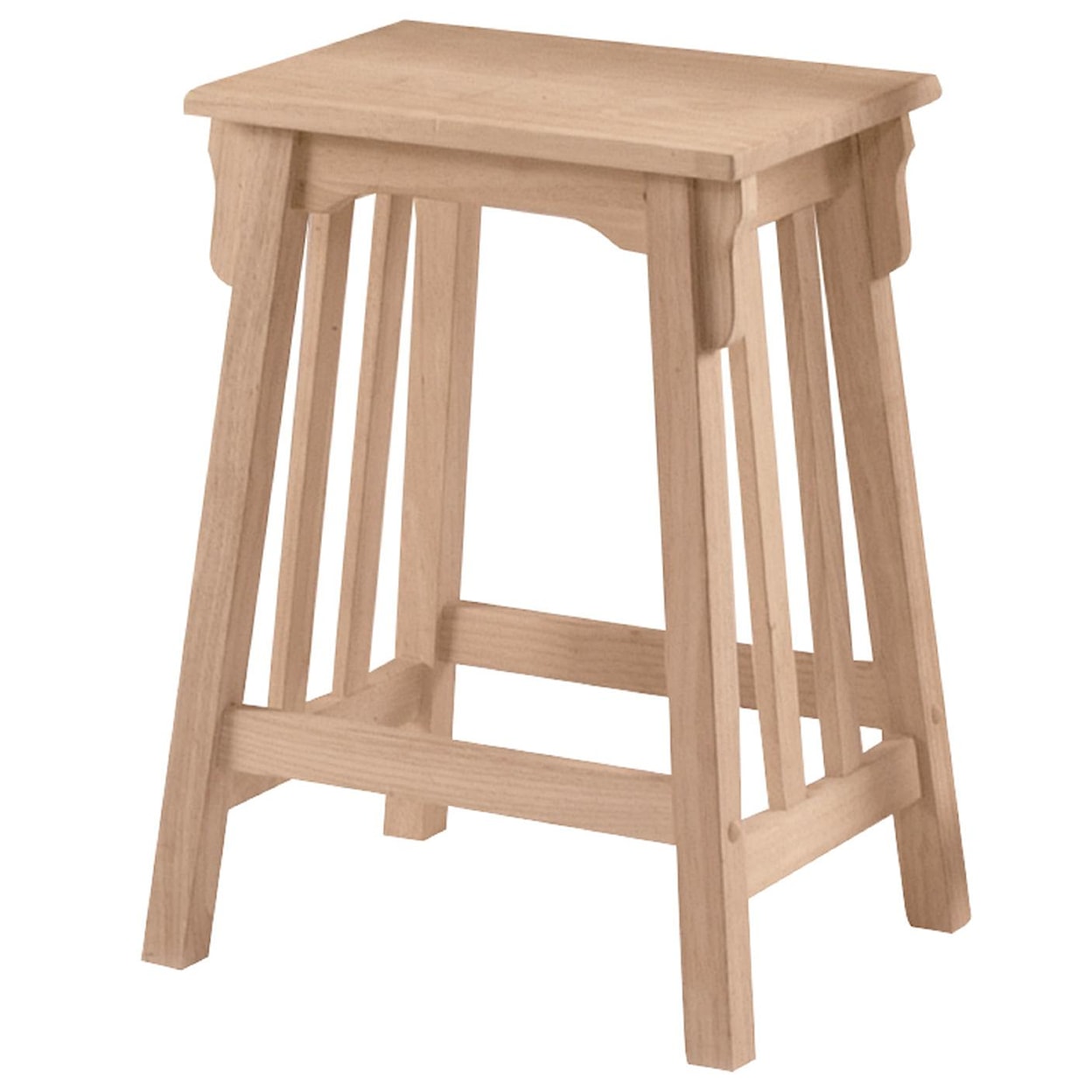 John Thomas SELECT Dining Room 24" Backless Mission Stool