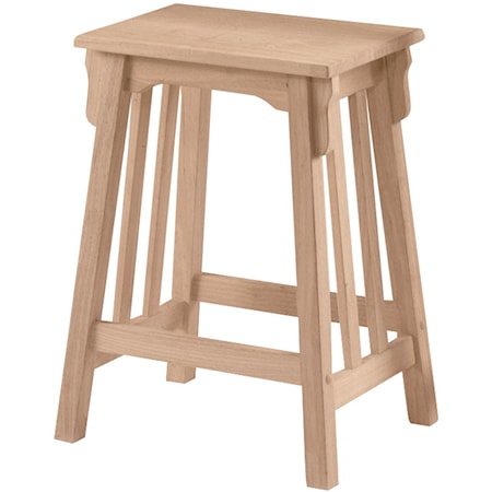 24" Backless Mission Stool