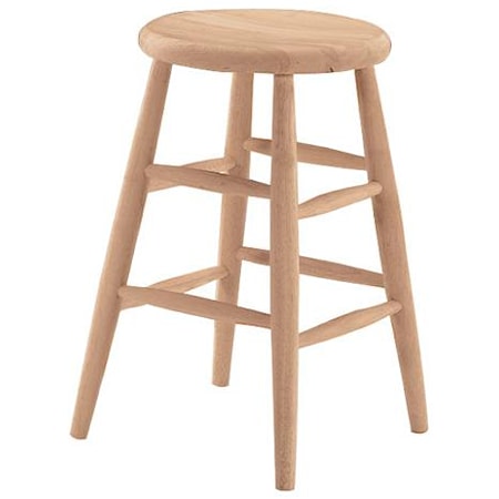 24" Scoop Seat Stool