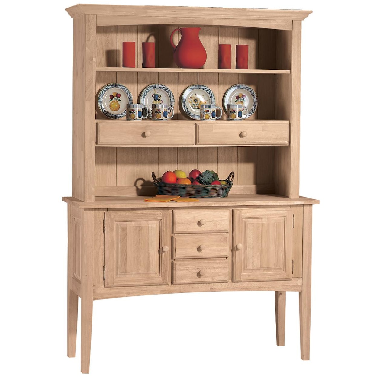 John Thomas SELECT Dining Room Display Hutch & Huntboard Server