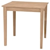 John Thomas SELECT Dining Room Square Solid Top Shaker Table