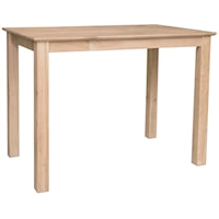 Solid Top Shaker Bar Table