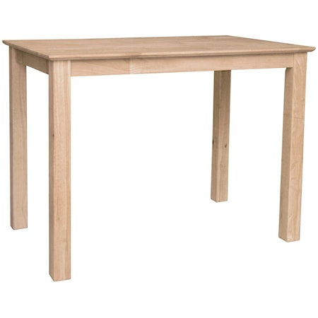 Solid Top Shaker Bar Table