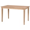 John Thomas SELECT Dining Room Solid Top Rectangular Shaker Table