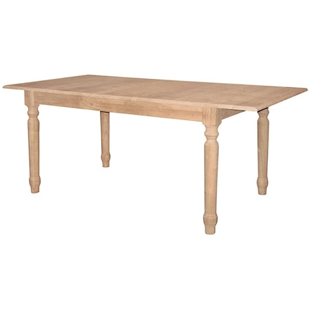 Butterfly Leaf Extension Table with Turned L