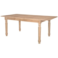 Butterfly Leaf Extension Table with Turned Leg