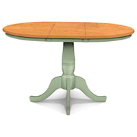 Adjustable Height Round Pedestal Table