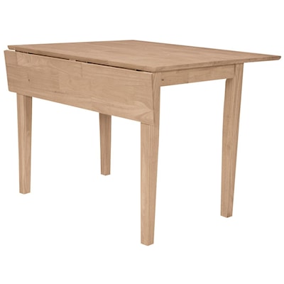 John Thomas SELECT Dining Room Square Drop-Leaf Shaker Table