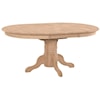 John Thomas SELECT Dining Room Butterfly Leaf Oval Pedestal Dining Table