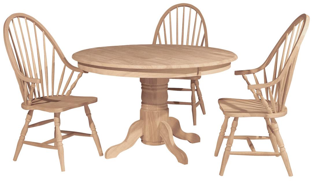 John Thomas SELECT Dining Room 48" Round Table Top w/ 30" H Turned Pedestal