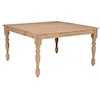 John Thomas SELECT Dining Room Square Butterfly Leaf Table with Turned Legs