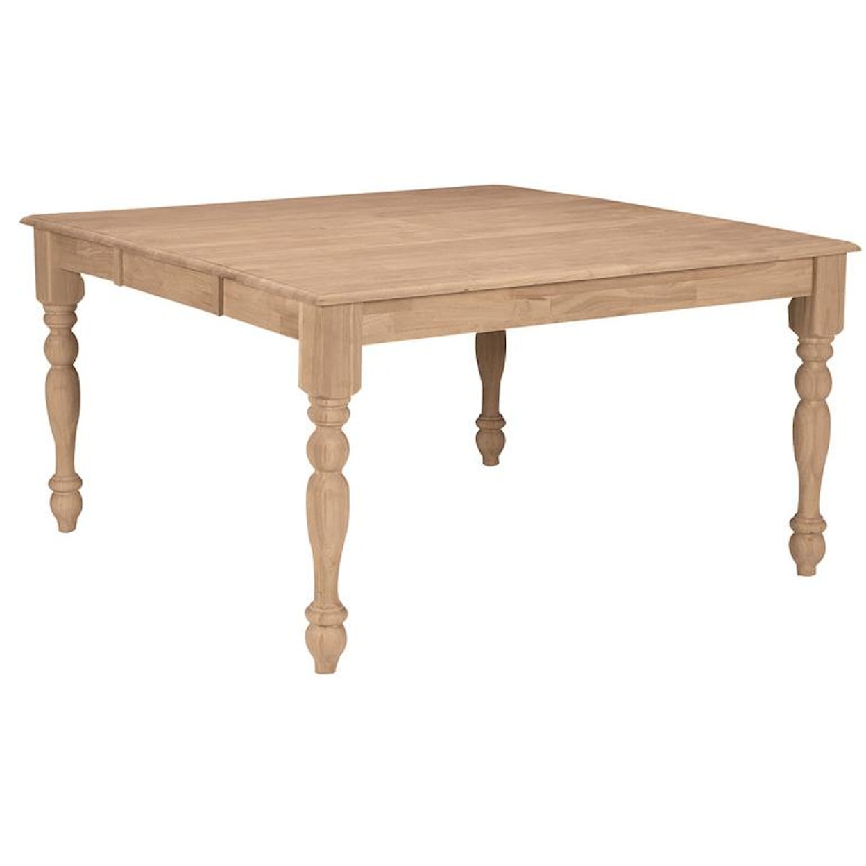 John Thomas SELECT Dining Room Square Butterfly Leaf Table with Turned Legs