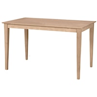Casual Solid Top Shaker Table